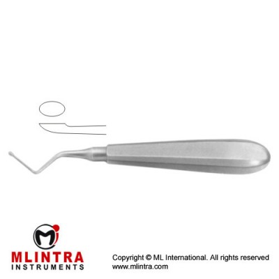 Kerpel Bone Curette Oval - Left Stainless Steel, 14.5 cm - 5 3/4"